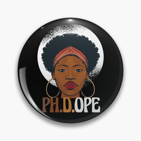 Item preview, PH.D.OPE Doctorate PhD Student Graduation Black Afro Girl designed and sold by MrEddie10.