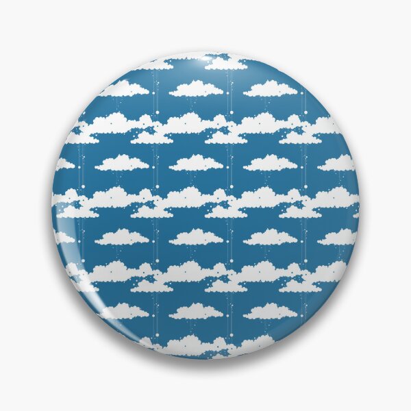 Item preview,  Minimalist Vector Clouds on Blue Background Pattern designed and sold by Aaron2610.