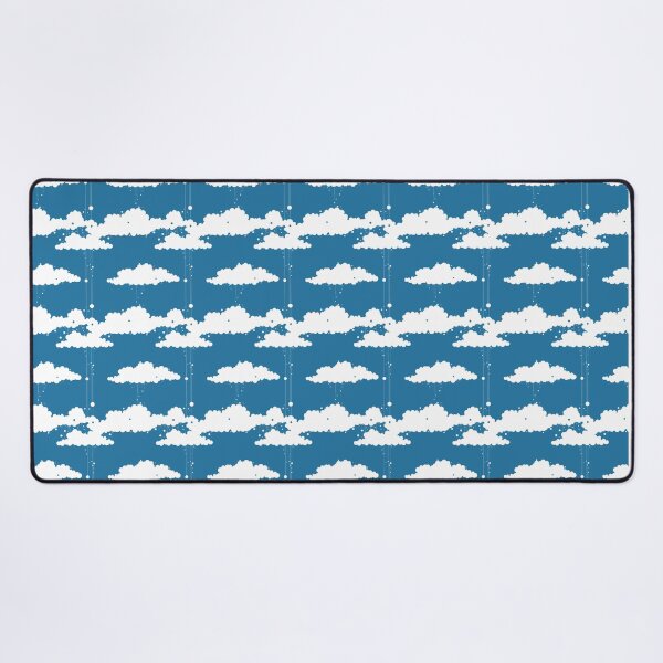Item preview, Nubes vectoriales minimalistas en el patrón de fondo azul designed and sold by Aaron2610.