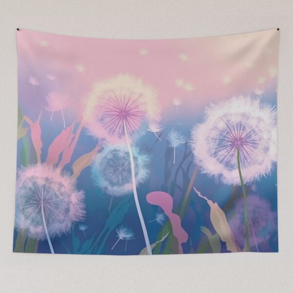 Item preview, Dandelions floating in the wind designed and sold by Cahlie Li.