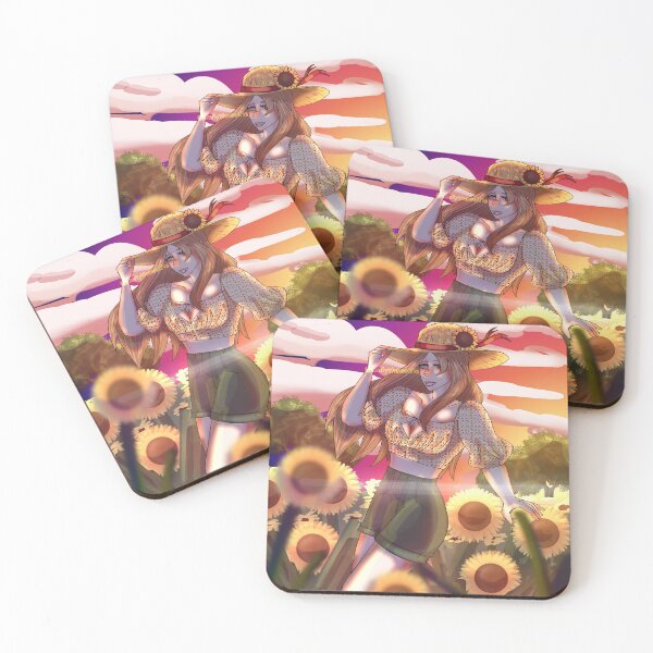 Item preview, Emily in meadow of sunflowers  designed and sold by EmilyTheWolfie.