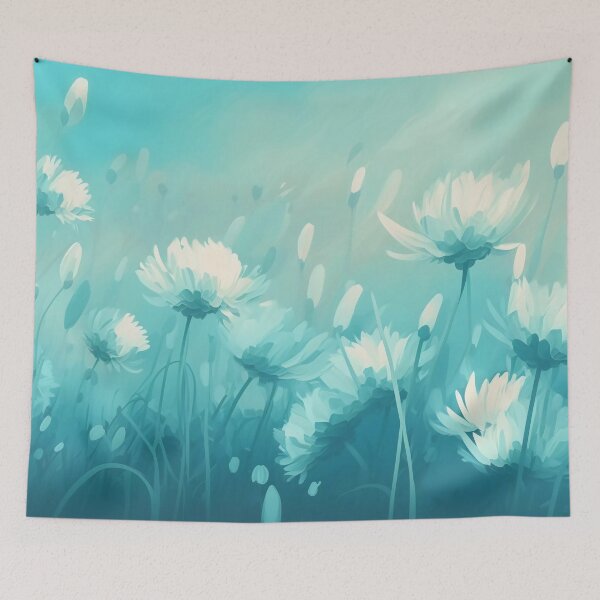 Item preview, White chrysanthemums swaying in the wind designed and sold by Cahlie Li.