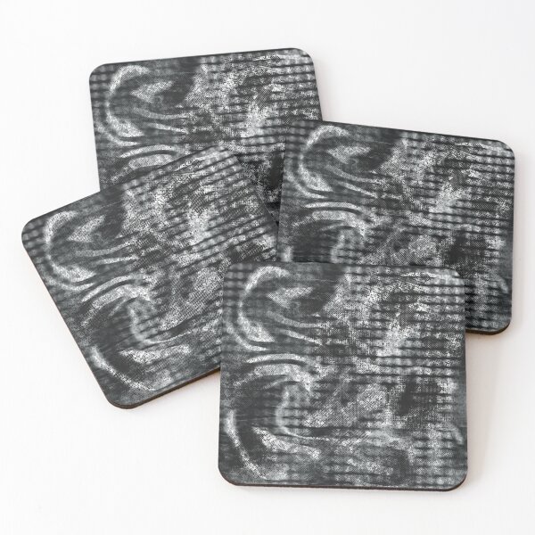 Item preview, Abstract black and white pattern designed and sold by Fransyn.