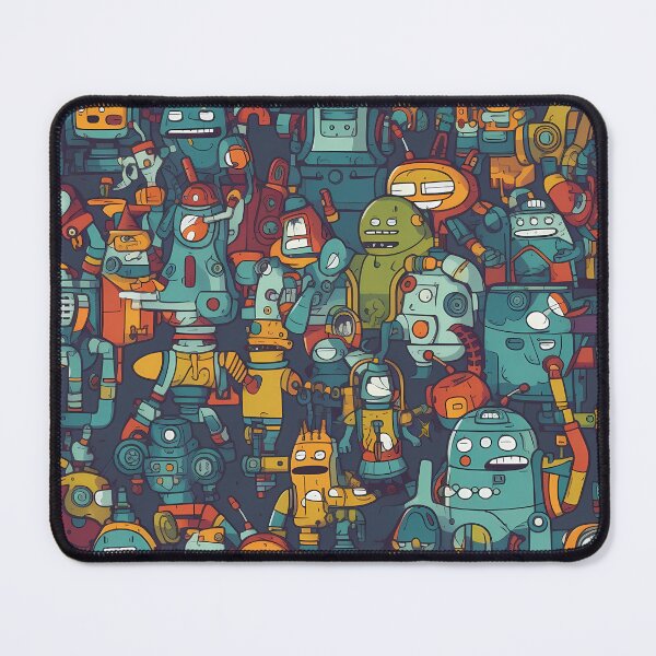 Item preview, Pattern, Cute Retro Robots designed and sold by MTJ-Mushrooms.