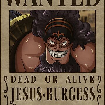 Póster for Sale con la obra «One Piece Jesus Burgess Bounty Poster ...