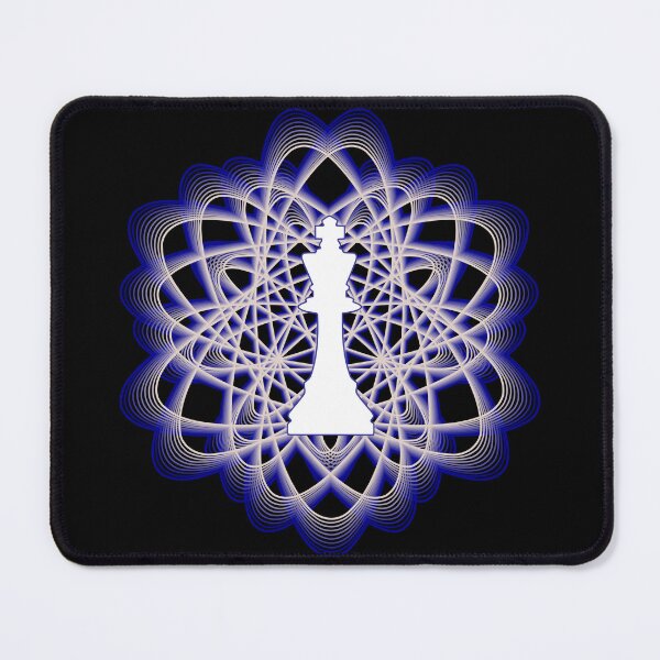 Item preview, White Chess King Piece in Atomic Swaps Abstract Spiral Lines designed and sold by Shapes-Mania.
