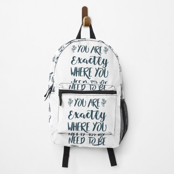 Item preview, Hand lettering You Are Exactly where You Need To Be designed and sold by Fashion Art Gifts ⭐⭐⭐⭐⭐.