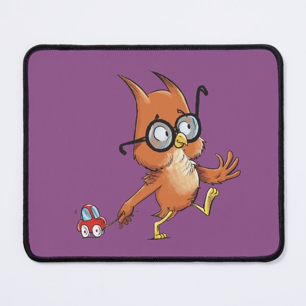 Item preview, Owl with pull-toy car designed and sold by RobPetersArt.