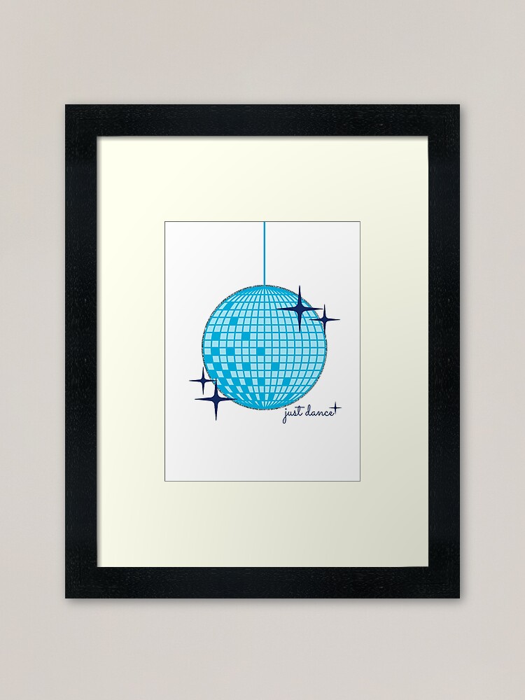 dance disco ball - blue Sticker for Sale by Julia Santos