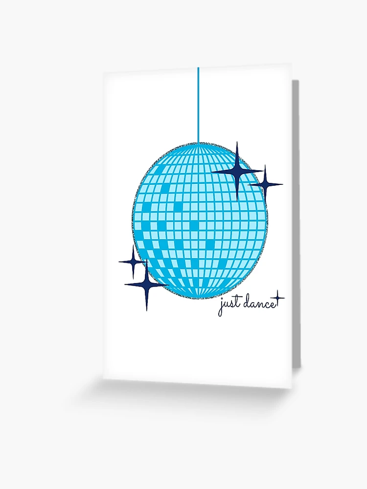 dance disco ball - blue Sticker for Sale by Julia Santos