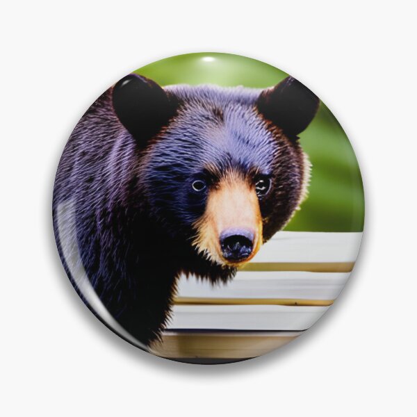 Item preview, black bear near a park bench. designed and sold by TaraTs.
