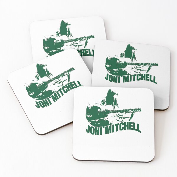 Item preview, Joni Mitchell Canadian-American singer green art designed and sold by VintageShopGa.