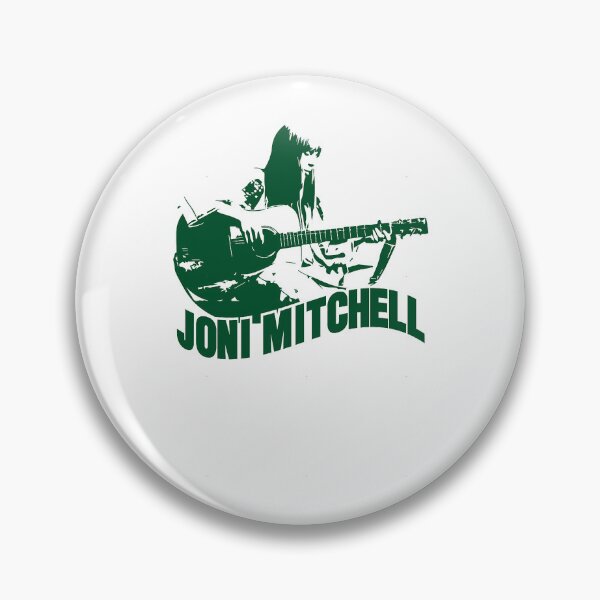 Item preview, Joni Mitchell Canadian-American singer green art designed and sold by VintageShopGa.
