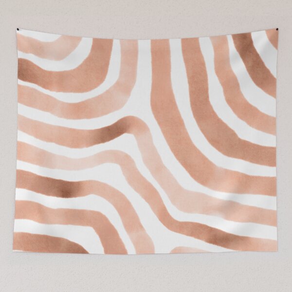 Item preview, Terracotta geometric line art pattern designed and sold by Miss-Belle.