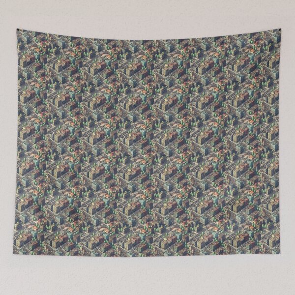 Item preview, Pixelated Skyline designed and sold by PixelPatchwork.