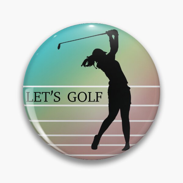 Item preview, Woman player golf retro- let's golf designed and sold by hemp3x.