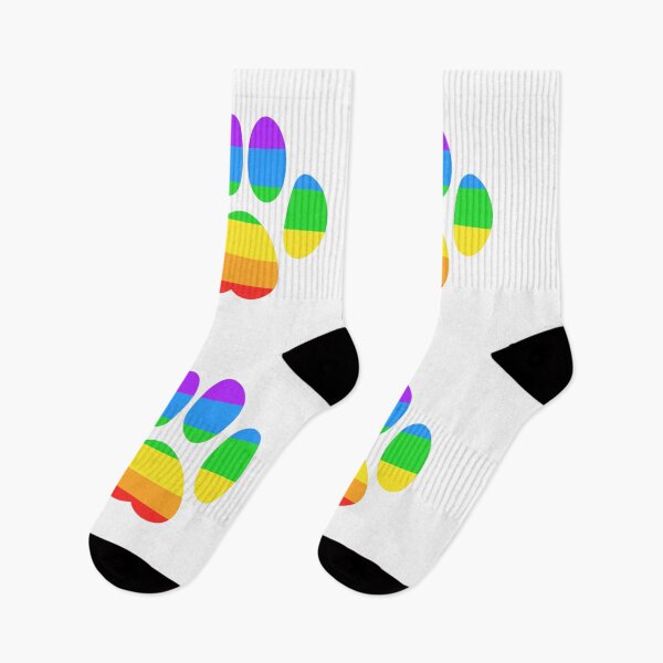Item preview, LGBT rainbow Pride Paw Flag Pack designed and sold by Teho Tune.
