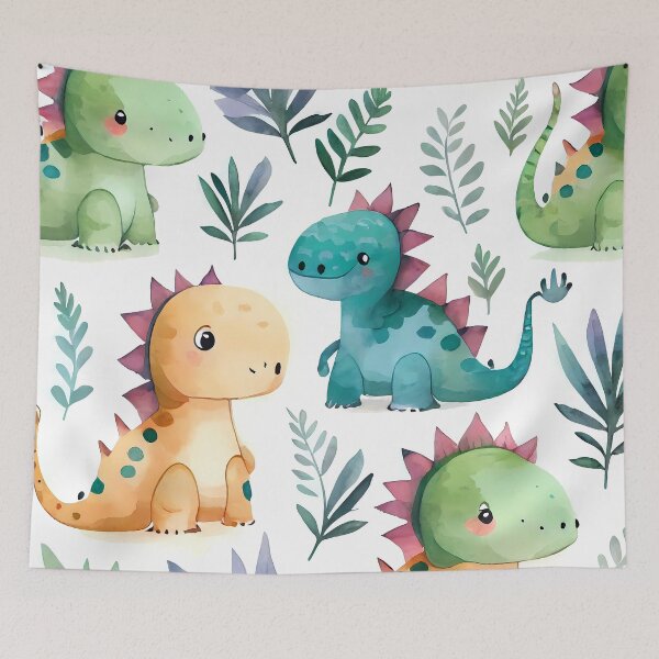 Item preview, Cute Baby Dragons Pattern : Watercolour designed and sold by MTJ-Mushrooms.