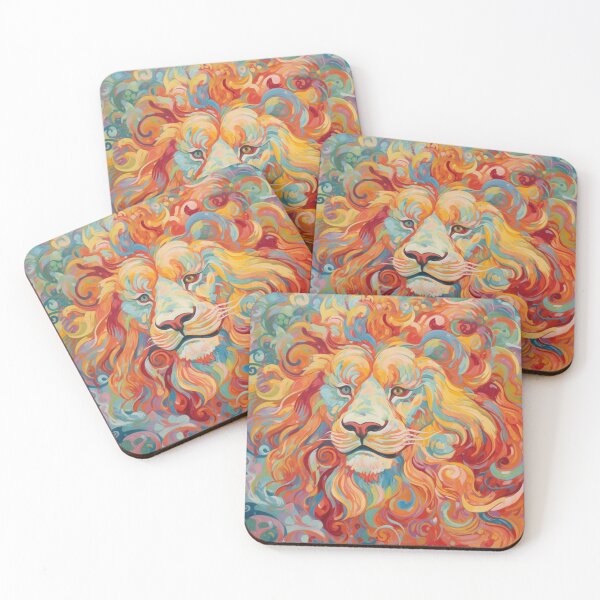 Item preview, Psychedelic Lion Face designed and sold by dmanalili.