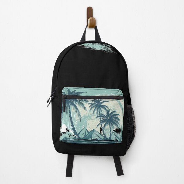 Item preview, Tropical beach with palm trees designed and sold by MagicWardrobe.
