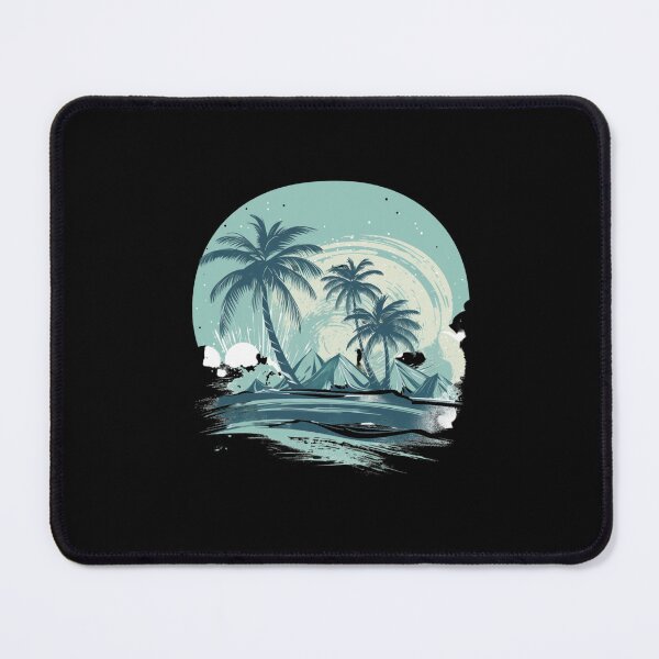 Item preview, Tropical beach with palm trees designed and sold by MagicWardrobe.
