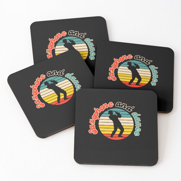 Item preview, Saxophone And dance with a musician playing saxophone, retro sunset designed and sold by Drzamag.