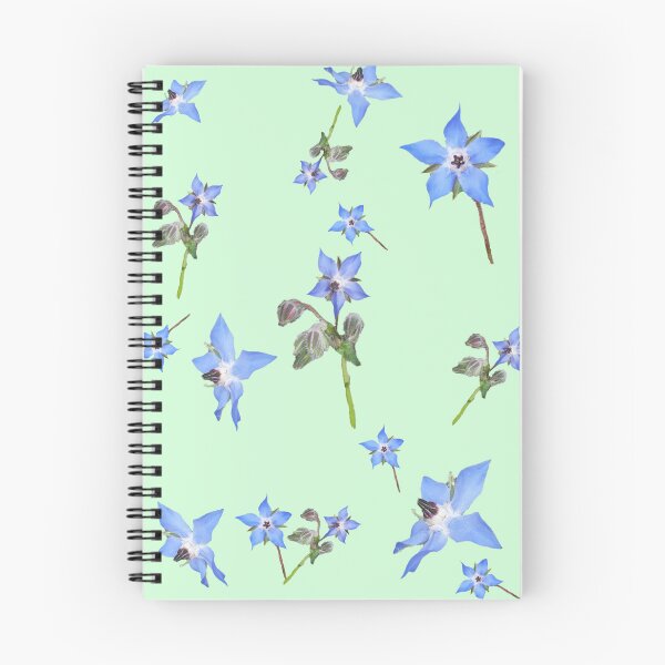 Item preview, Borage pattern mint designed and sold by OllieandQuinn.