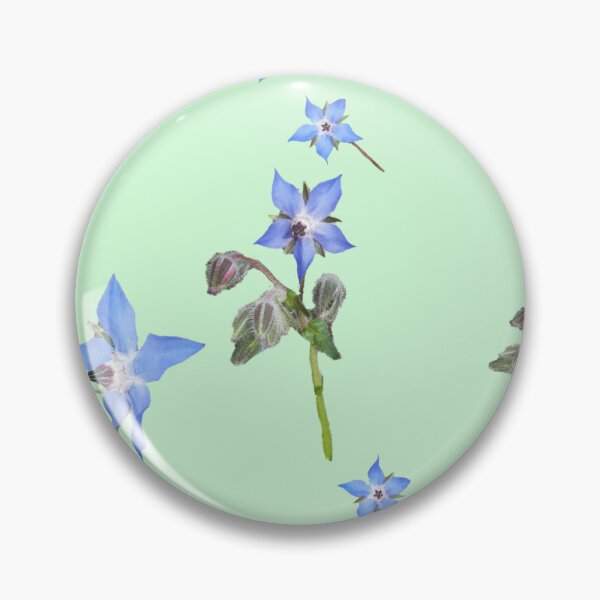 Item preview, Borage pattern mint designed and sold by OllieandQuinn.