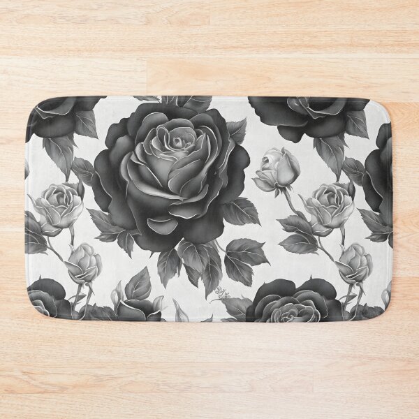 Item preview, Cheerful Watercolor Black Roses Flowers Floral Patterns designed and sold by Wonder Of Light.