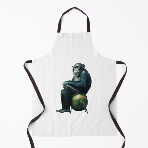 Item preview, Monkey sits on a globe designed and sold by No-No-Name.