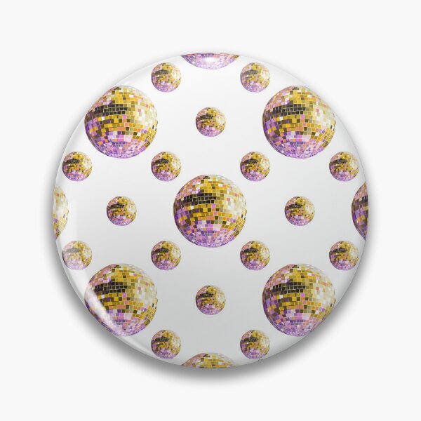 Artikelvorschau, disco ball pattern- pastel yellow- white background entworfen und verkauft von Studio Lydia  Lovely.