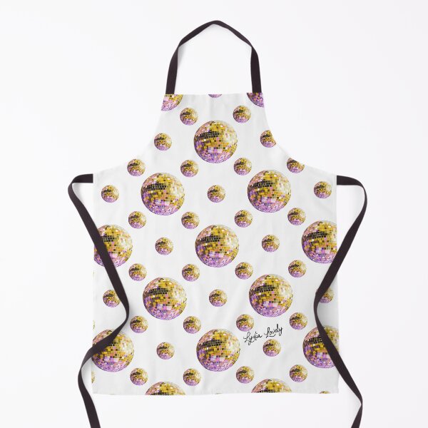 Artikelvorschau, disco ball pattern- pastel yellow- white background entworfen und verkauft von Studio Lydia  Lovely.