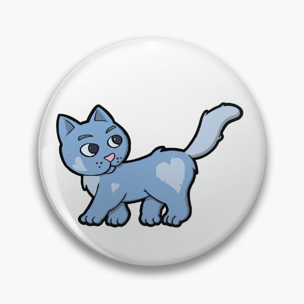 Item preview, Pequeño gato gris azulado con un corazón designed and sold by Guillaume Desbiolles.