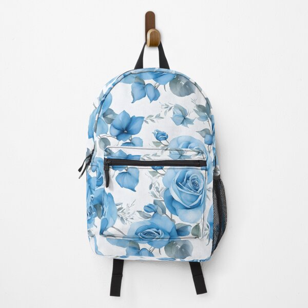 Item preview, Cheerful Watercolor Blue Roses Flowers Floral Patterns designed and sold by Wonder Of Light.