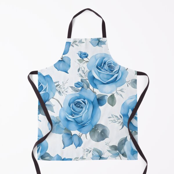 Item preview, Cheerful Watercolor Blue Roses Flowers Floral Patterns designed and sold by Wonder Of Light.