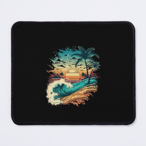 Item preview, Tropical beach with palm trees designed and sold by MagicWardrobe.