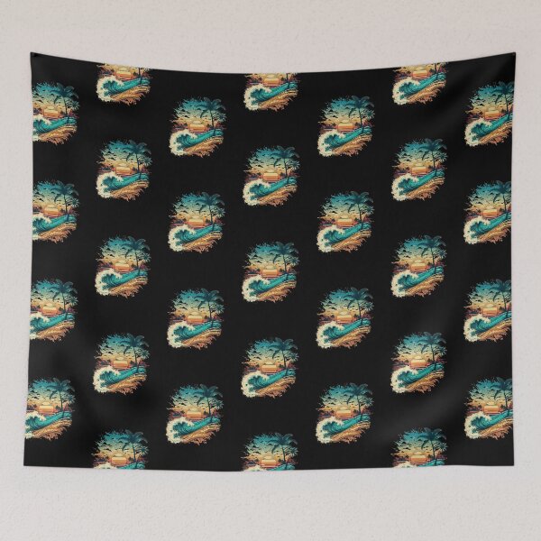 Item preview, Tropical beach with palm trees designed and sold by MagicWardrobe.