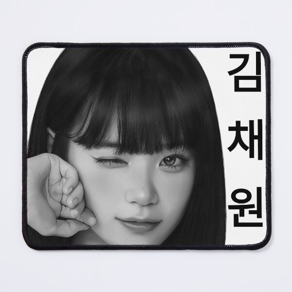 Item preview, Kim Chaewon black and white digital art designed and sold by BowieComposition .