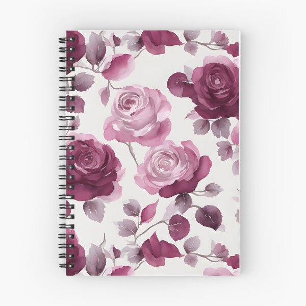 Item preview, Cheerful Watercolor Burgundy Roses Flowers Floral Patterns designed and sold by Wonder Of Light.
