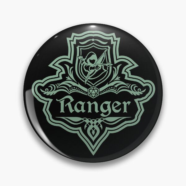 Vista previa del artículo con la obra «Emblema de color D&D Ranger Clase 1», diseñado y vendido por sunburstrpg.
