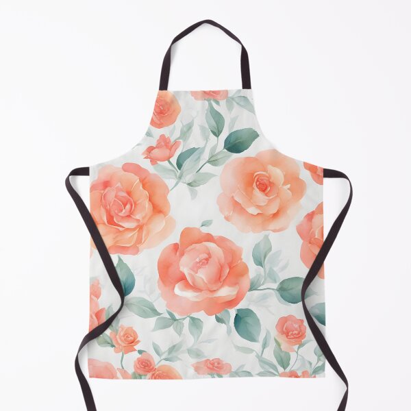 Item preview, Cheerful Watercolor Coral Roses Flowers Floral Patterns designed and sold by Wonder Of Light.