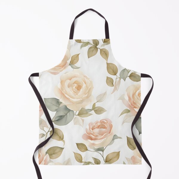 Item preview, Cheerful Watercolor Cream Roses Flowers Floral Patterns designed and sold by Wonder Of Light.