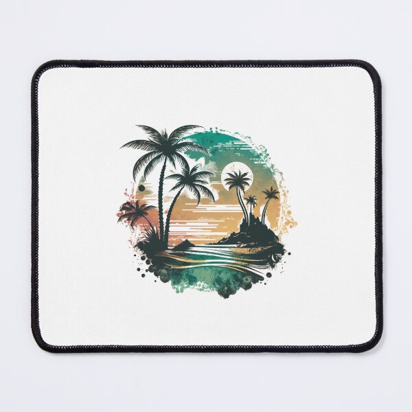 Item preview, Tropical beach with palm trees designed and sold by MagicWardrobe.