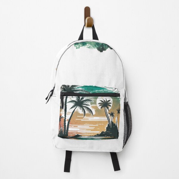 Item preview, Tropical beach with palm trees designed and sold by MagicWardrobe.
