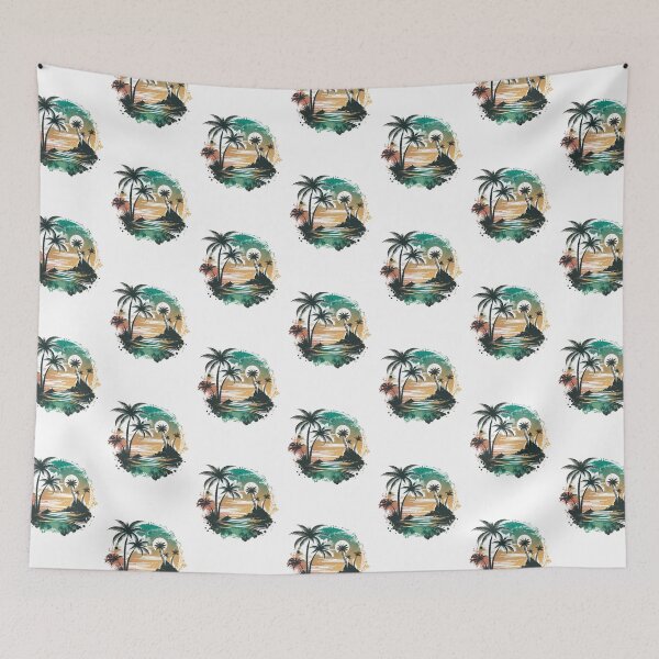 Item preview, Tropical beach with palm trees designed and sold by MagicWardrobe.
