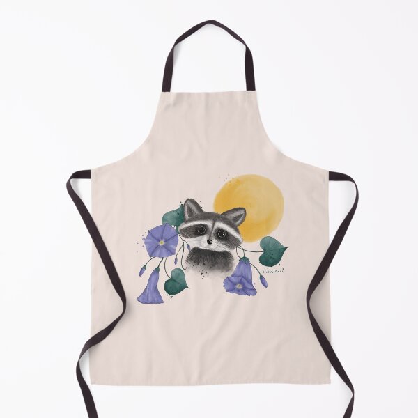 Item preview, Raccoon and Morning glory designed and sold by ohmimii.