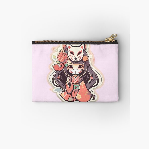 Item preview, Kawaii Kitsune Girl Sticker designed and sold by damnitmikki.