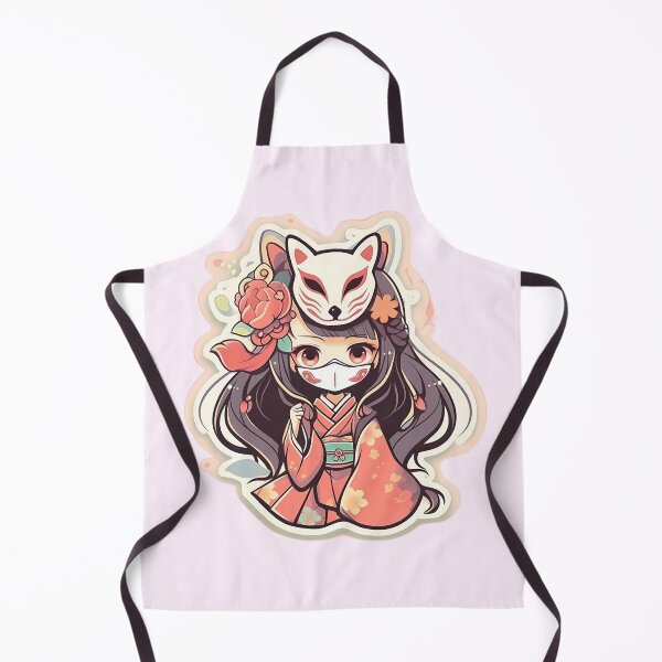 Item preview, Kawaii Kitsune Girl Sticker designed and sold by damnitmikki.