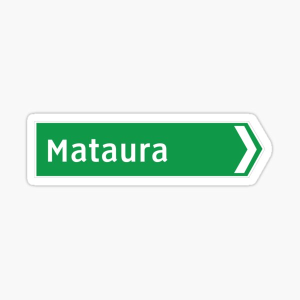 Item preview, New Zealand Road Signage - Mataura (Southland/Otago) designed and sold by 4amStudio.