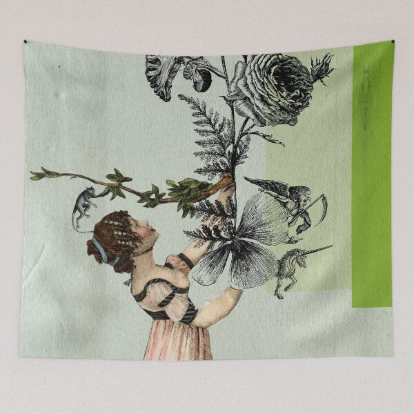 Item preview, Flower Lady / Vintage collage designed and sold by illustuff.